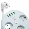 Vea Ve-26583 3lü 1.5 Metre Kablolu 3 Usb / Type-c Girişli Akım Korumalı Grup Priz