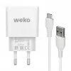 Weko Wk-21436 2.1 Amper Telefon Şarj Adaptörü + Micro Usb Kablo