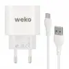Weko Wk-21441 Pdu Qc 3.0 Amper Telefon Şarj Adaptörü + Micro Usb Kablo
