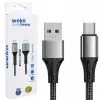 Weko Wk-22023 Usb To Micro Usb Örgülü Lacivert Telefon Şarj Kablosu
