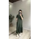 Volan Detaylı Basic Elbise