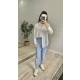 Oversize İnce Çizgili Gömlek