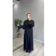 Kolları Fırfırlı Modal Elbise
