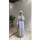 Desenli Viskon Elbise