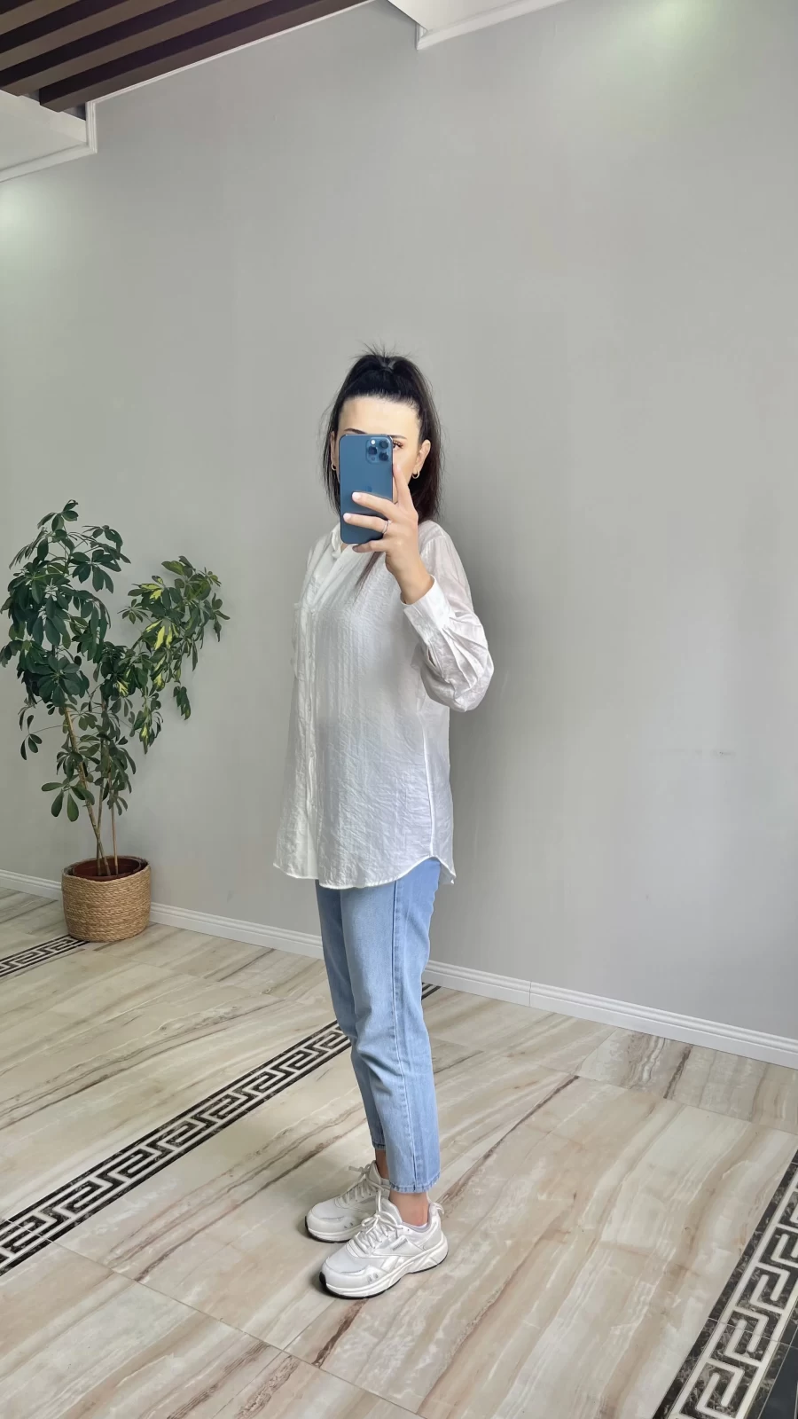 Oversize Tiril Gömlek