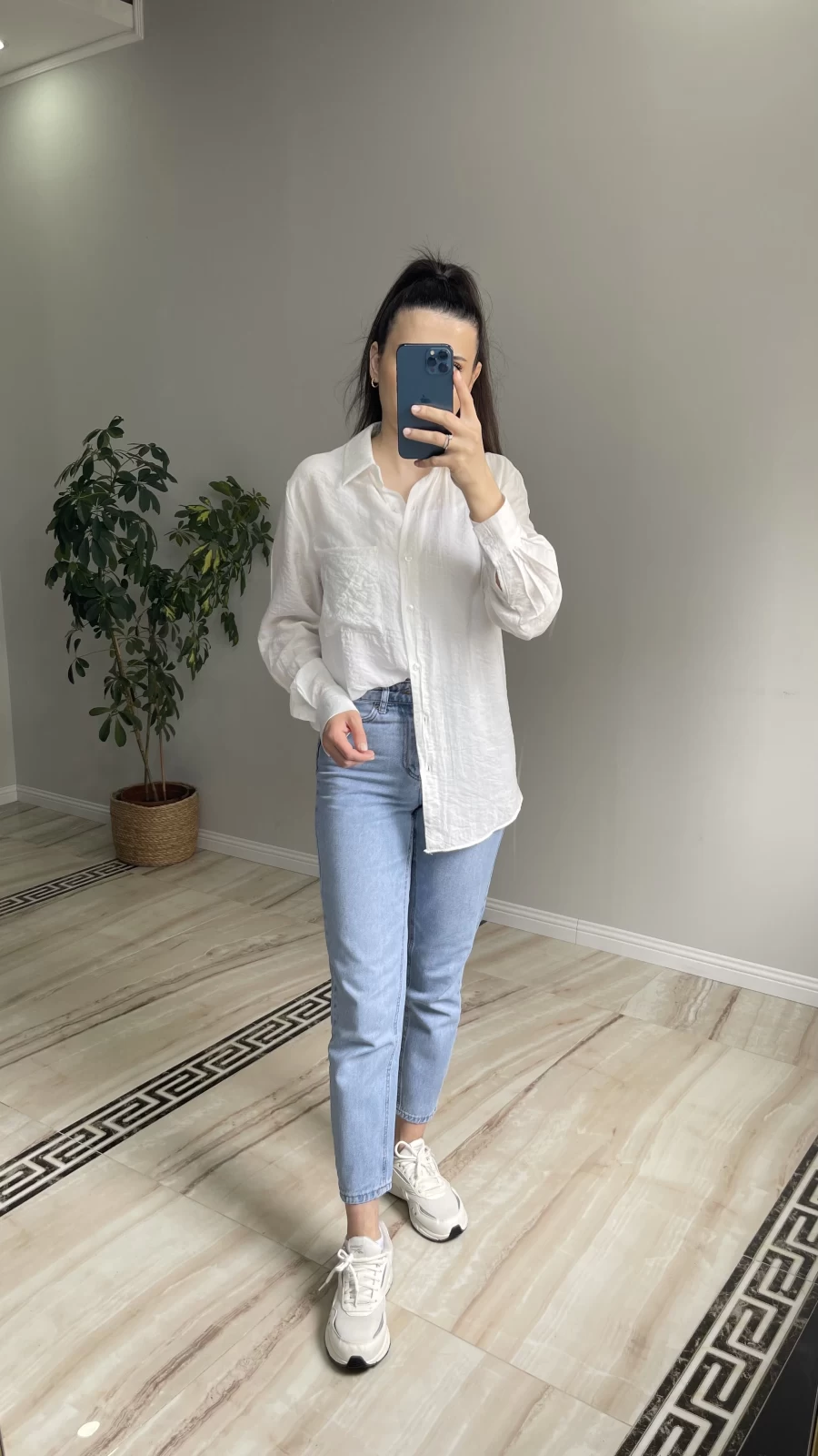 Oversize Tiril Gömlek