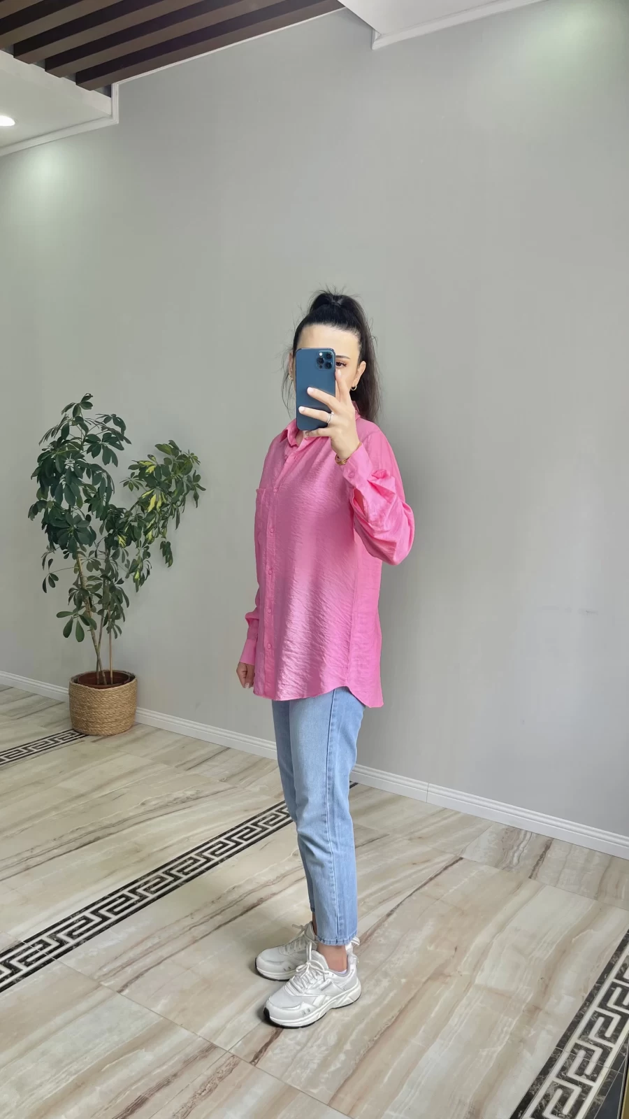 Oversize Tiril Gömlek