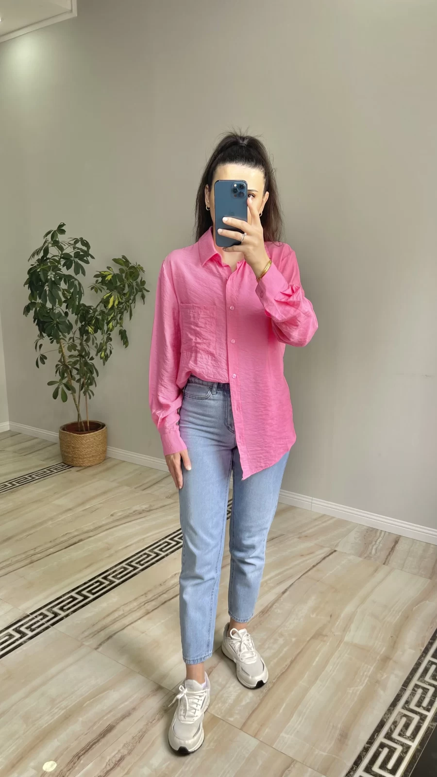 Oversize Tiril Gömlek