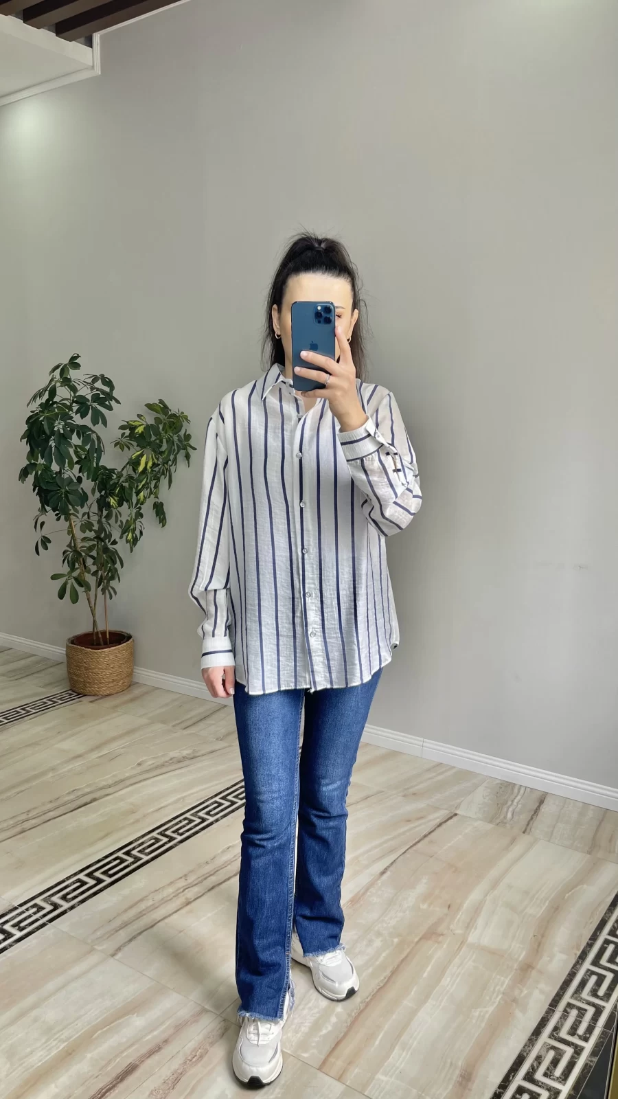 Oversize Tiril Gömlek