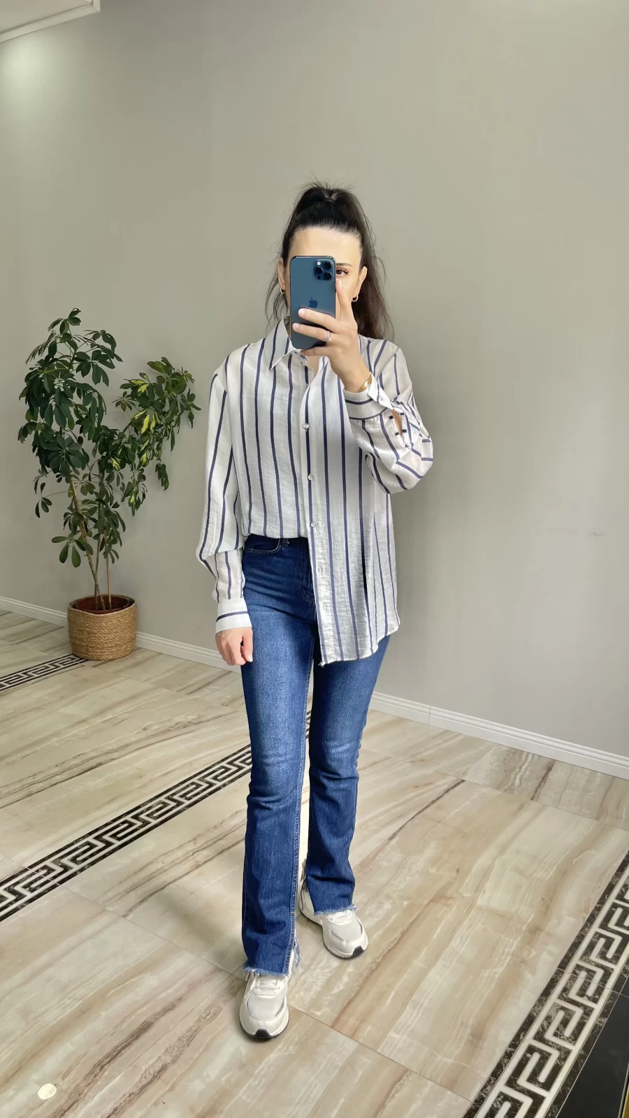 Oversize Tiril Gömlek