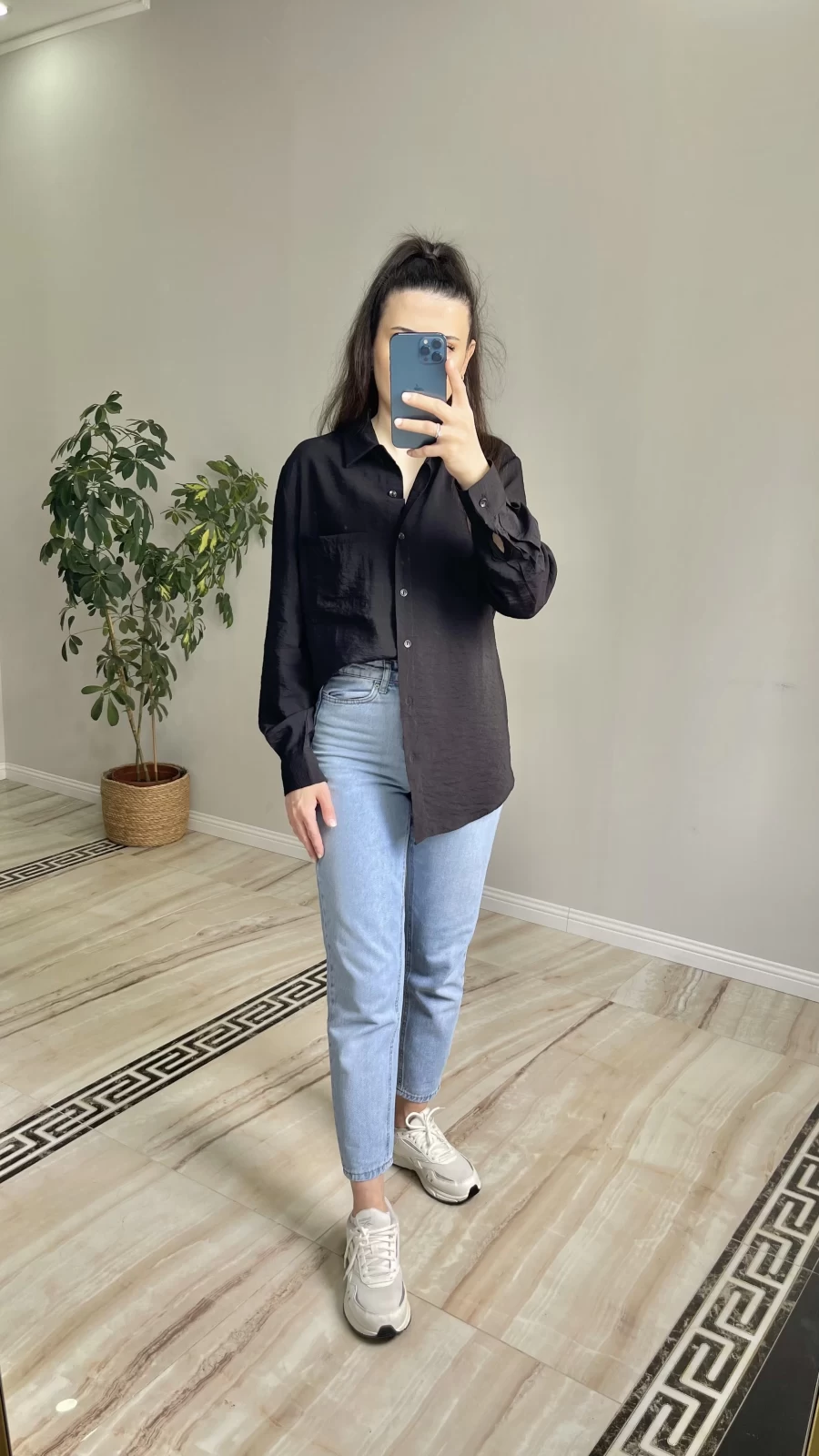 Oversize Tiril Gömlek