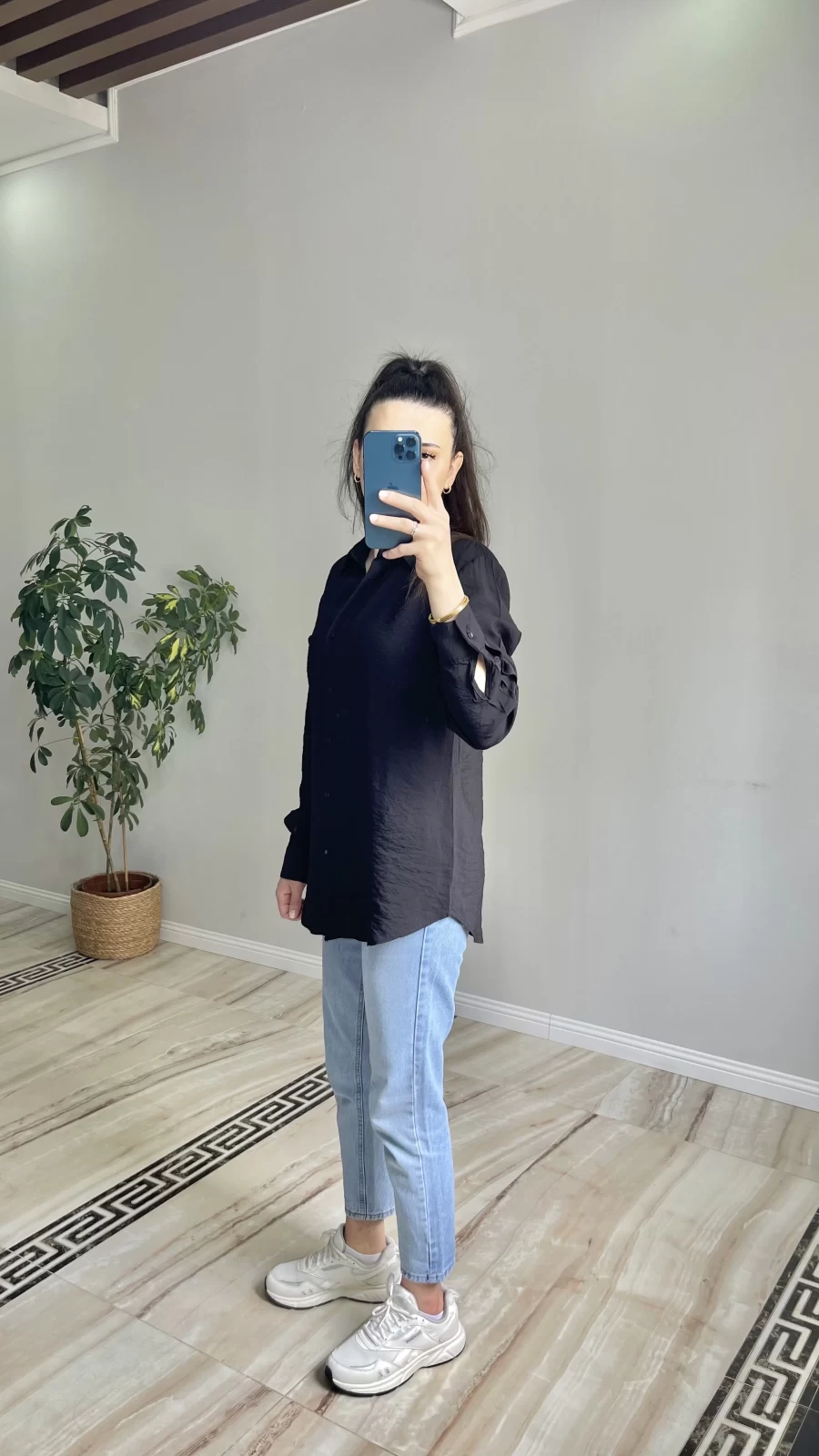 Oversize Tiril Gömlek