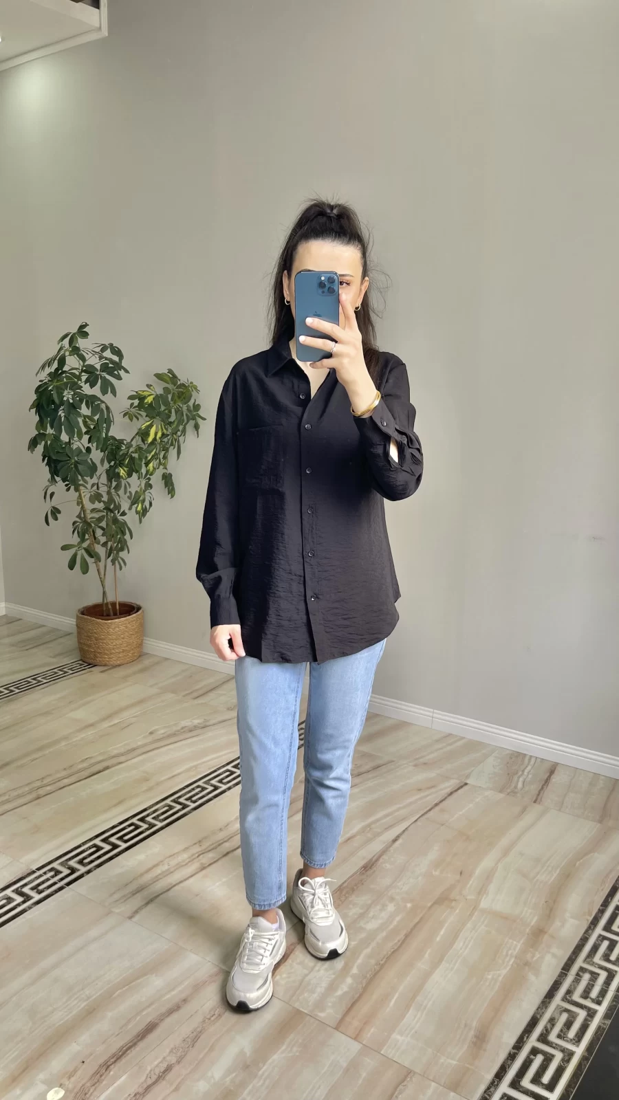 Oversize Tiril Gömlek