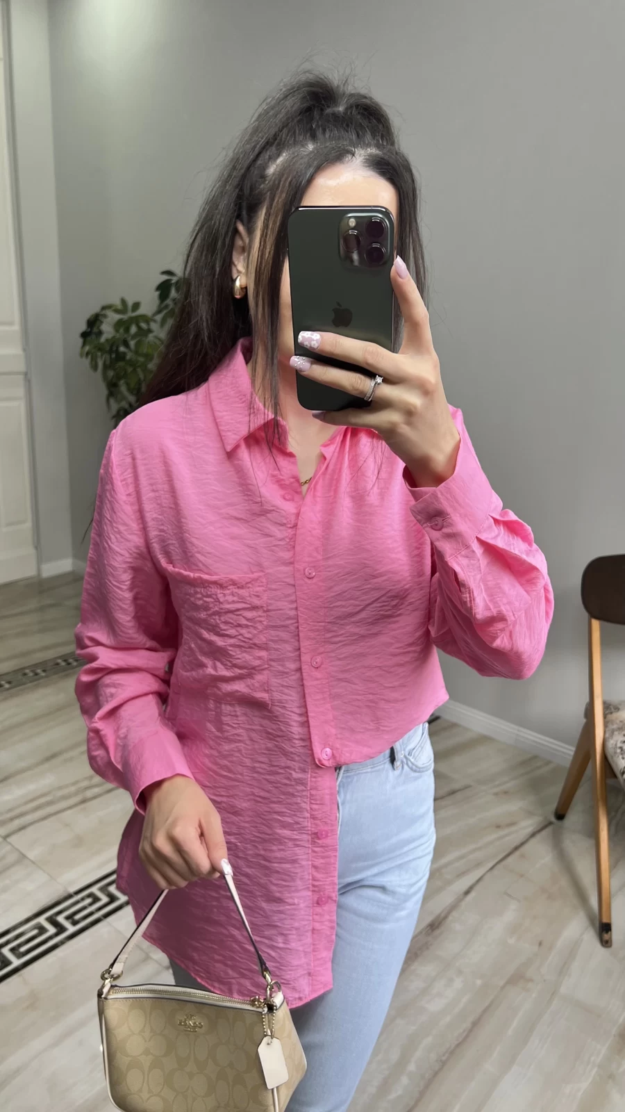 Oversize Tiril Gömlek