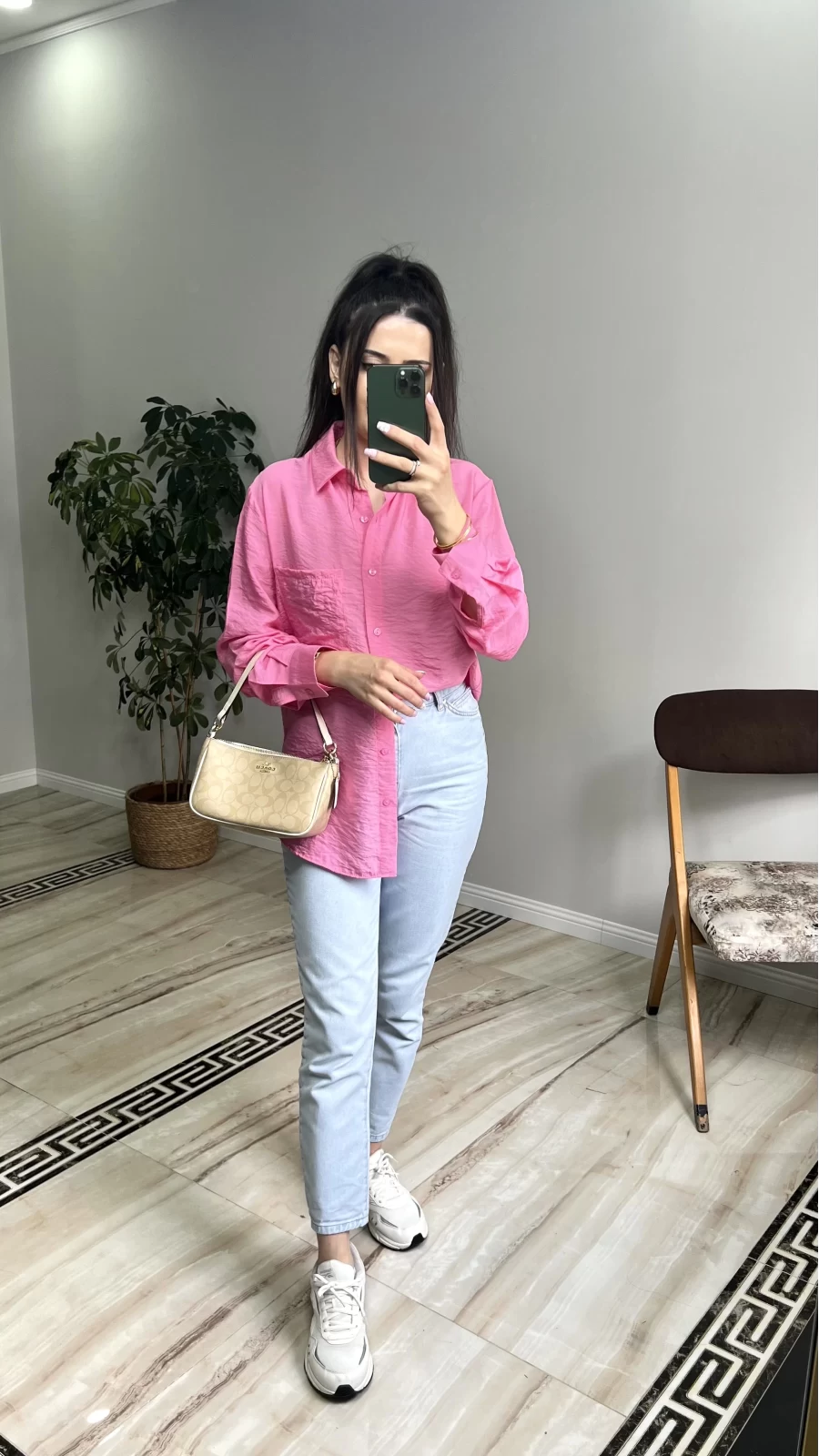 Oversize Tiril Gömlek
