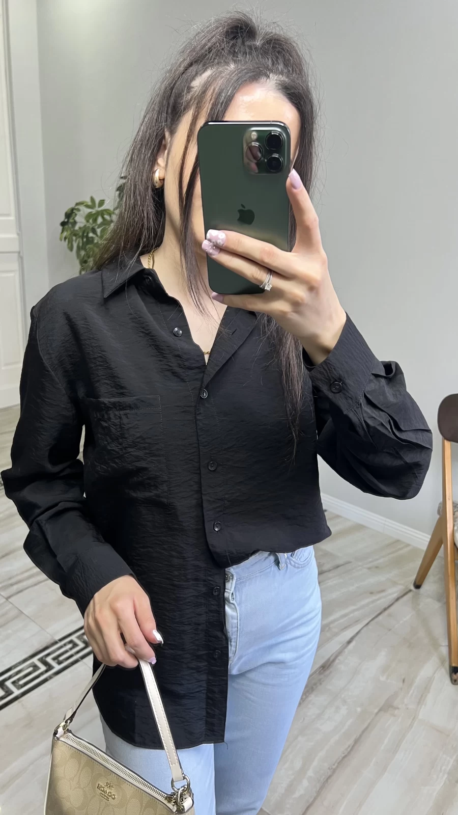Oversize Tiril Gömlek