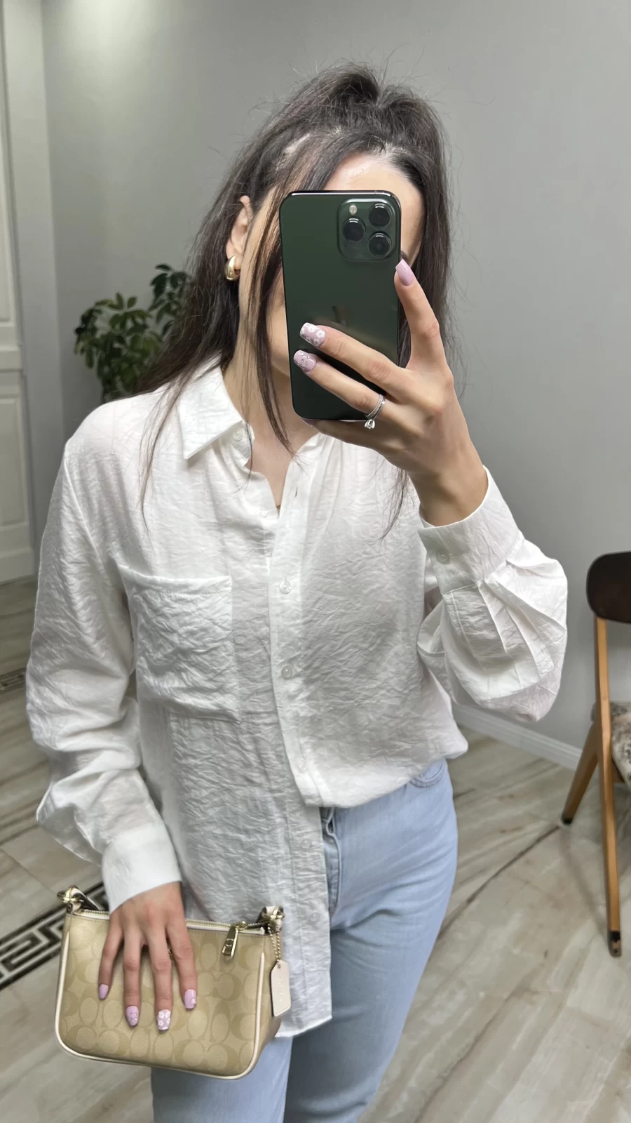 Oversize Tiril Gömlek