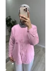 Oversize İnce Çizgili Gömlek