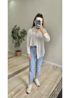 Oversize İnce Çizgili Gömlek