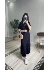 Volan Detaylı Basic Elbise