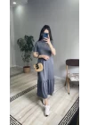 Volan Detaylı Basic Elbise