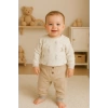 Erkek Bebek Mutlu Tavşan 2li Takım – Sevimli ve Şık Bebek Seti