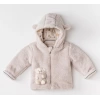 Unisex Bebek Peluş Mont – Yumuşak ve Rahat Kışlık Bebek Montu