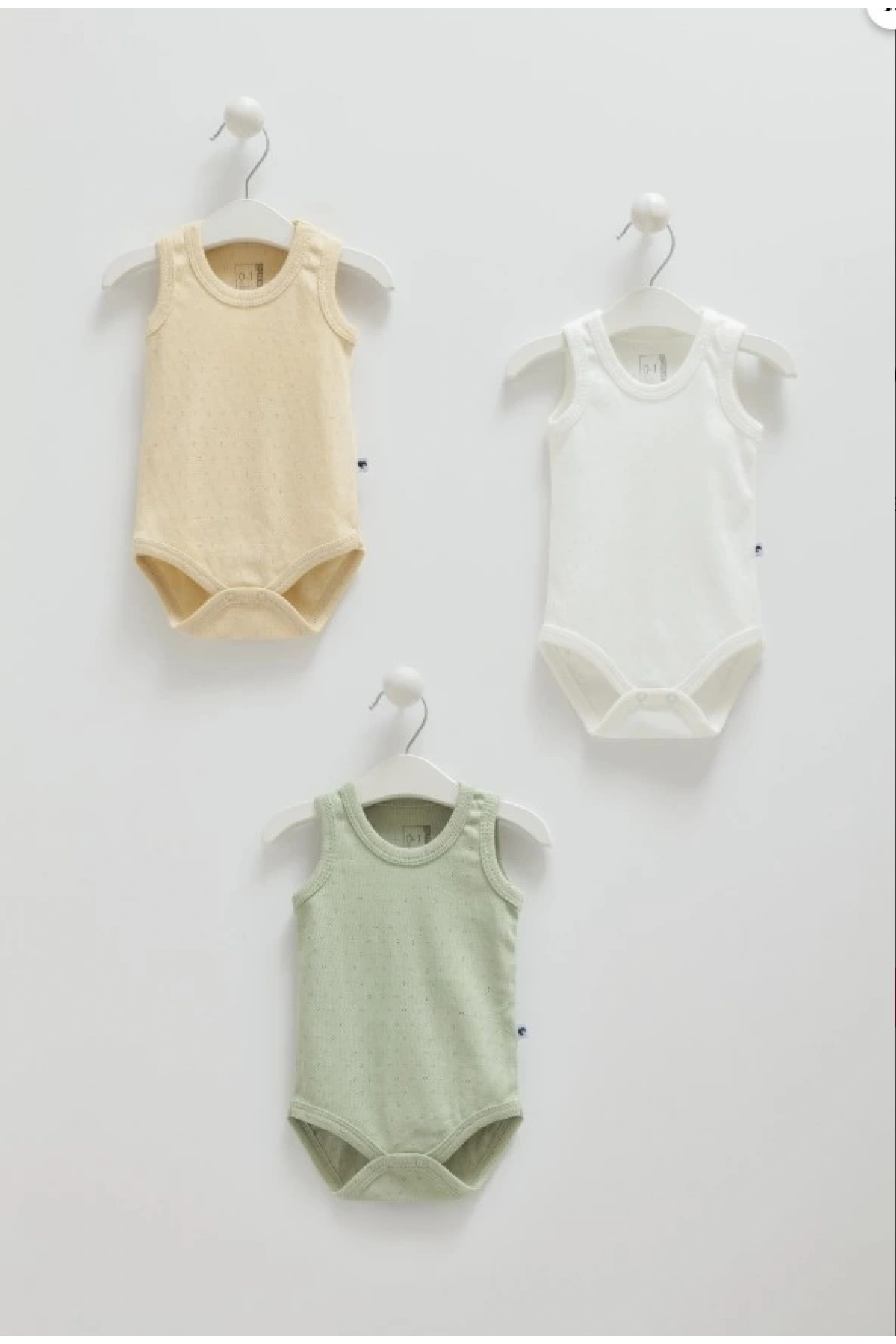 Erkek Bebek Hardal Rengi 3lü Askılı Body Seti  Şık ve Rahat Pamuklu Bebek Body