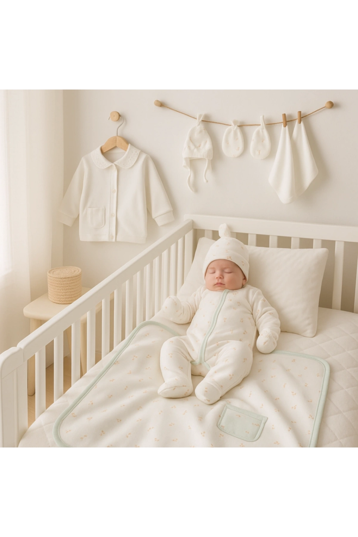 Kız Bebek 10 Parça Hastane Çıkışı Seti Yenidoğan İçin Tam Set