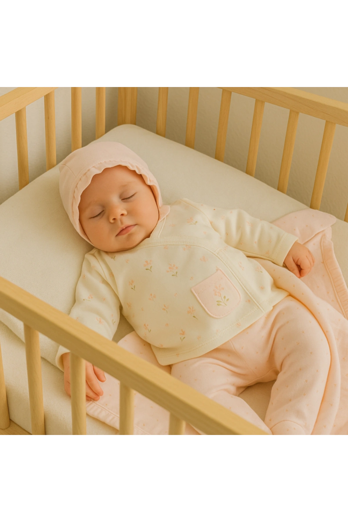 Kız Bebek 5li Hastane Çıkışı Seti Yenidoğan İçin Tam Set