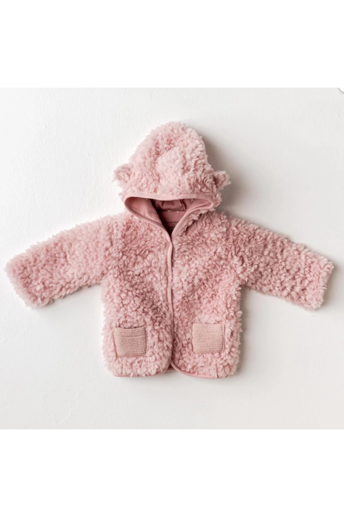 Kız Bebek Peluş Mont  Yumuşak ve Sıcak Kışlık Bebek Montu