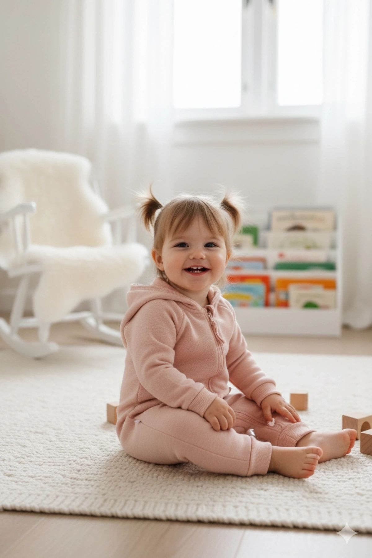 Kız Bebek Pembe Tulum Şık ve Sıcak Kışlık Bebek Tulum