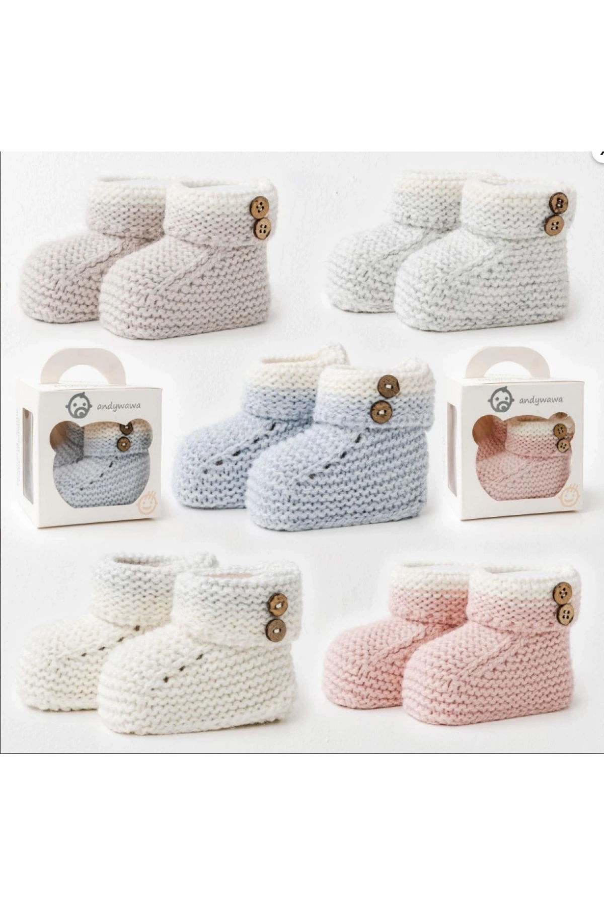 Pembe Örme Bebek Patik Yumuşak ve Sıcak Tutacak Pamuklu Bebek Patikleri
