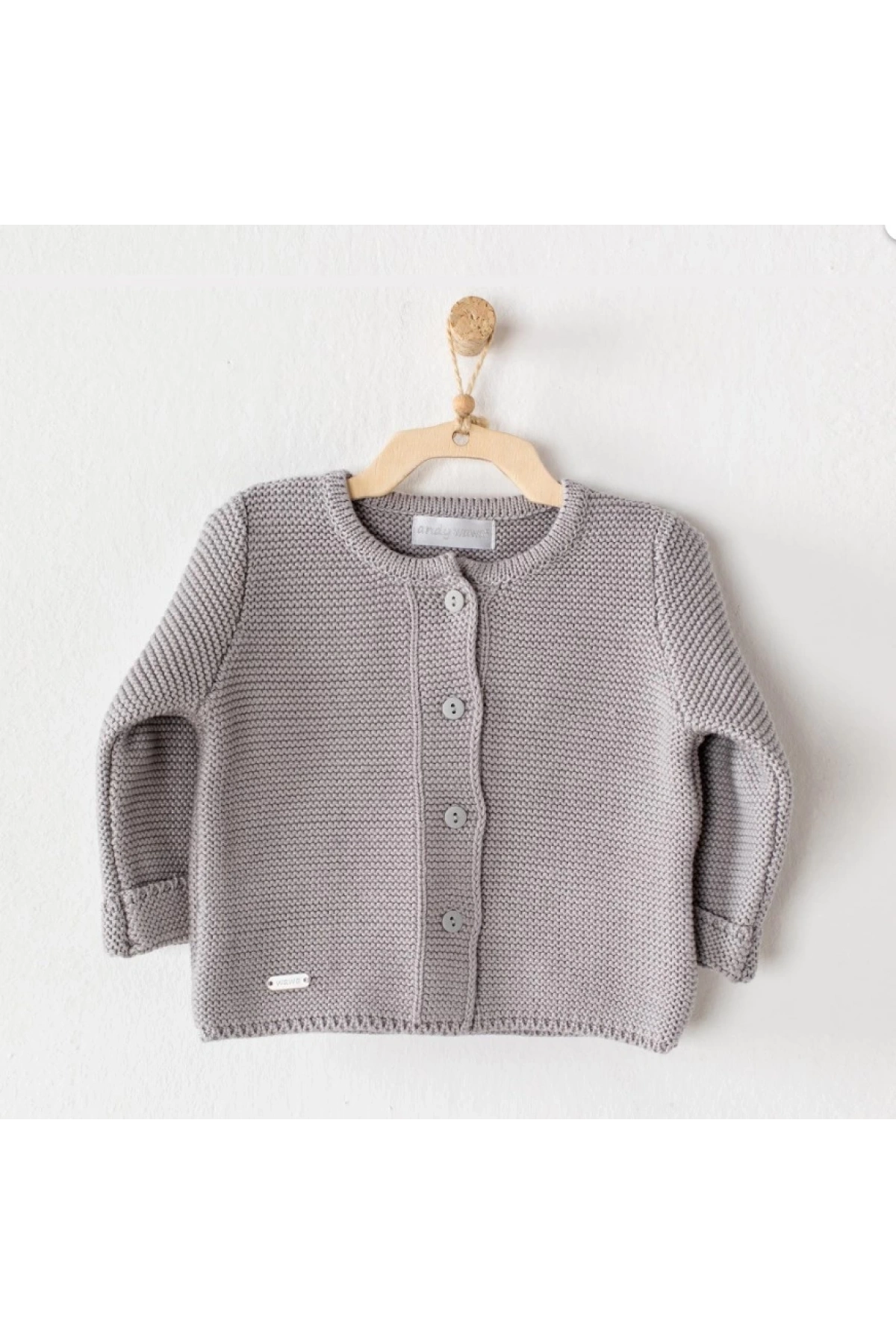 Unisex Bebek Örme Ceket Yumuşak ve Şık Örgü Bebek Ceketi