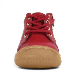 Anatomik Yumuşak Hakiki Deri Fermuarlı Kırmızı Bebek Bot Ayakkabı