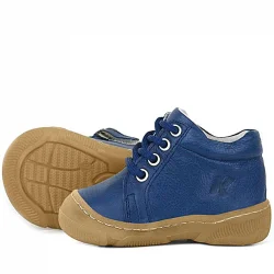 Anatomik Yumuşak Hakiki Deri Fermuarlı Lacivert Bebek Bot Ayakkabı