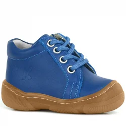 Anatomik Yumuşak Hakiki Deri Fermuarlı Lacivert Mavi Bebek Bot Ayakkabı