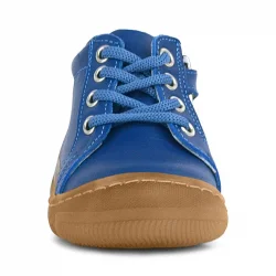 Anatomik Yumuşak Hakiki Deri Fermuarlı Lacivert Mavi Bebek Bot Ayakkabı