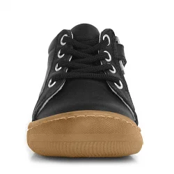 Anatomik Yumuşak Hakiki Deri Fermuarlı Siyah Bebek Bot Ayakkabı