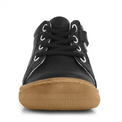 Anatomik Yumuşak Hakiki Deri Fermuarlı Siyah Bebek Bot Ayakkabı