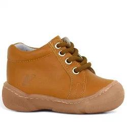 Anatomik Yumuşak Hakiki Deri Fermuarlı Taba Bebek Bot Ayakkabı