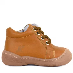 Anatomik Yumuşak Hakiki Deri Fermuarlı Taba Bebek Bot Ayakkabı