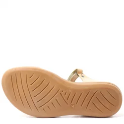 Artico Alexia Hakiki Deri Vaketa Taba Kız Çocuk Sandalet