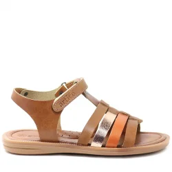 Artico Bellini Hakiki Deri Vaketa Kahve Taba Kız Çocuk Sandalet