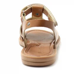 Artico Bellini Hakiki Deri Vaketa Kahve Taba Kız Çocuk Sandalet