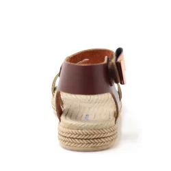 Artico Elenis Hakiki Deri Kahverengi Bakır Kız Bebek Sandalet