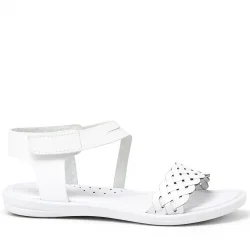 Artico Etoile Hakiki Deri Beyaz Vaketa Kız Çocuk Sandalet