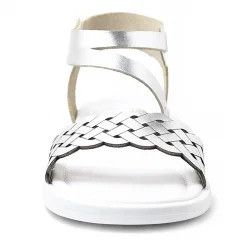 Artico Etoile Hakiki Deri Vaketa Gümüş Gri Kız Çocuk Sandalet