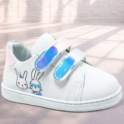 Artico Miclou Beyaz Cırtlı Kız Bebek Spor Ayakkabı