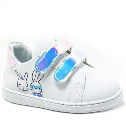 Artico Miclou Beyaz Cırtlı Kız Bebek Spor Ayakkabı